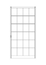 ハリマ産業株式会社_建具イラスト「荒組障子」線画